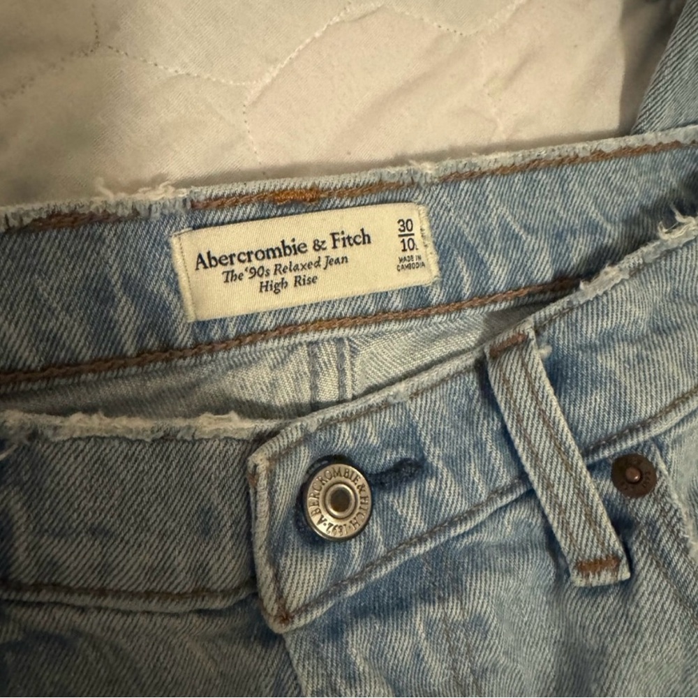 Abercrombie & Fitch Sky Blue High Rise Jeans